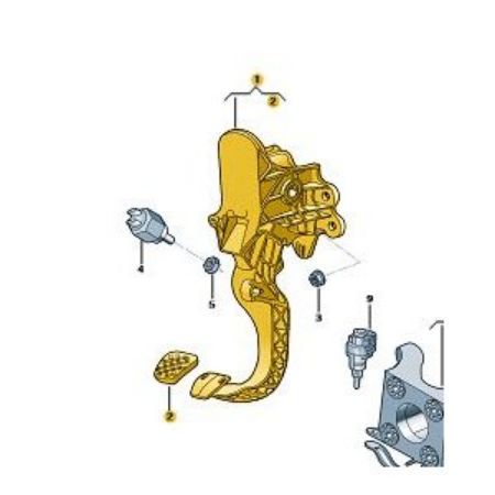 PEDAL DA EMBREAGEM - 23B721029A