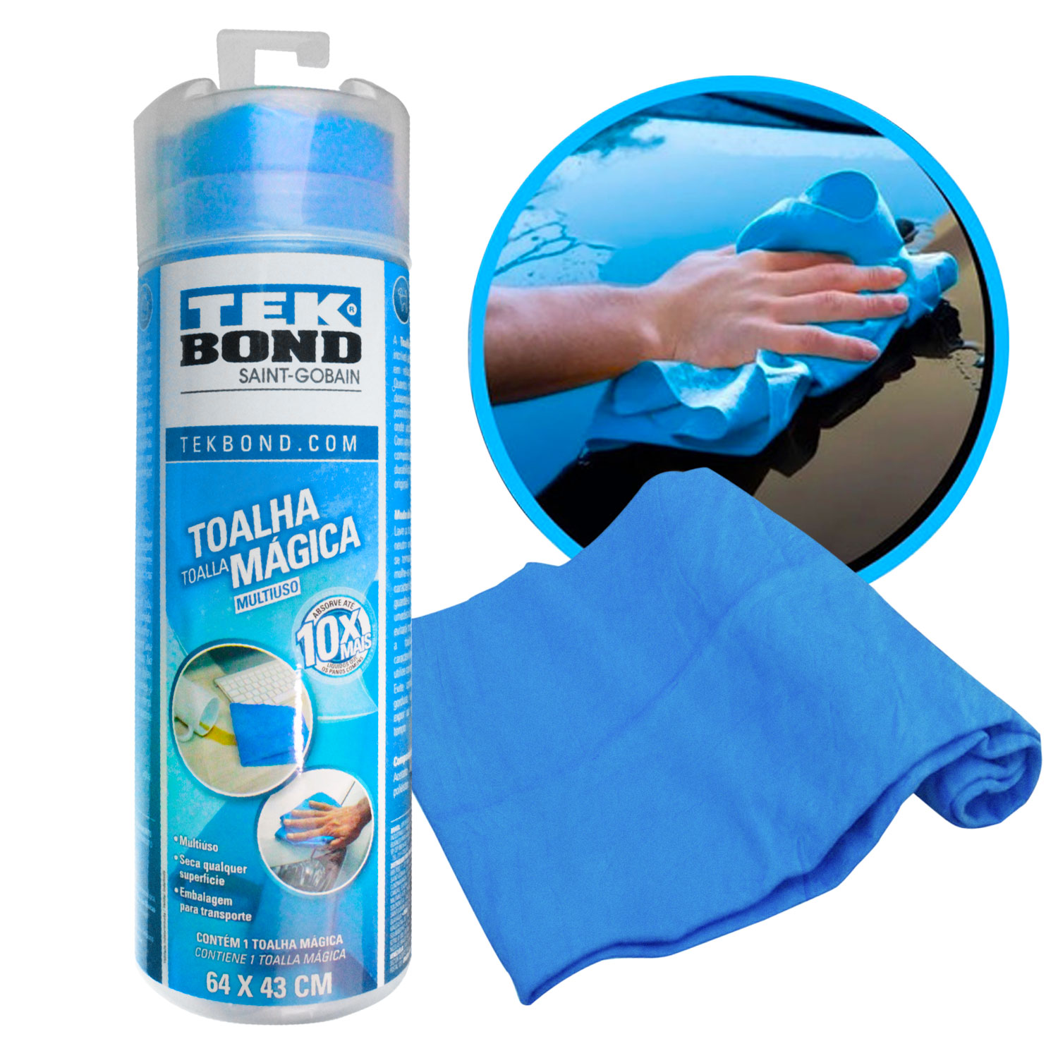 TOALHA MAGICA TEKBOND 640 X 430MM - TOM8461