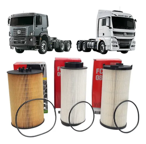 KIT FILTROS COMBUSTIVEL LUBRIFICANTE TGX METEOR D2676 - WKP762