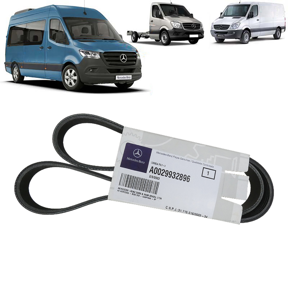 CORREIA SPRINTER CDI COM AR CONDICIONADO - 6PK2355