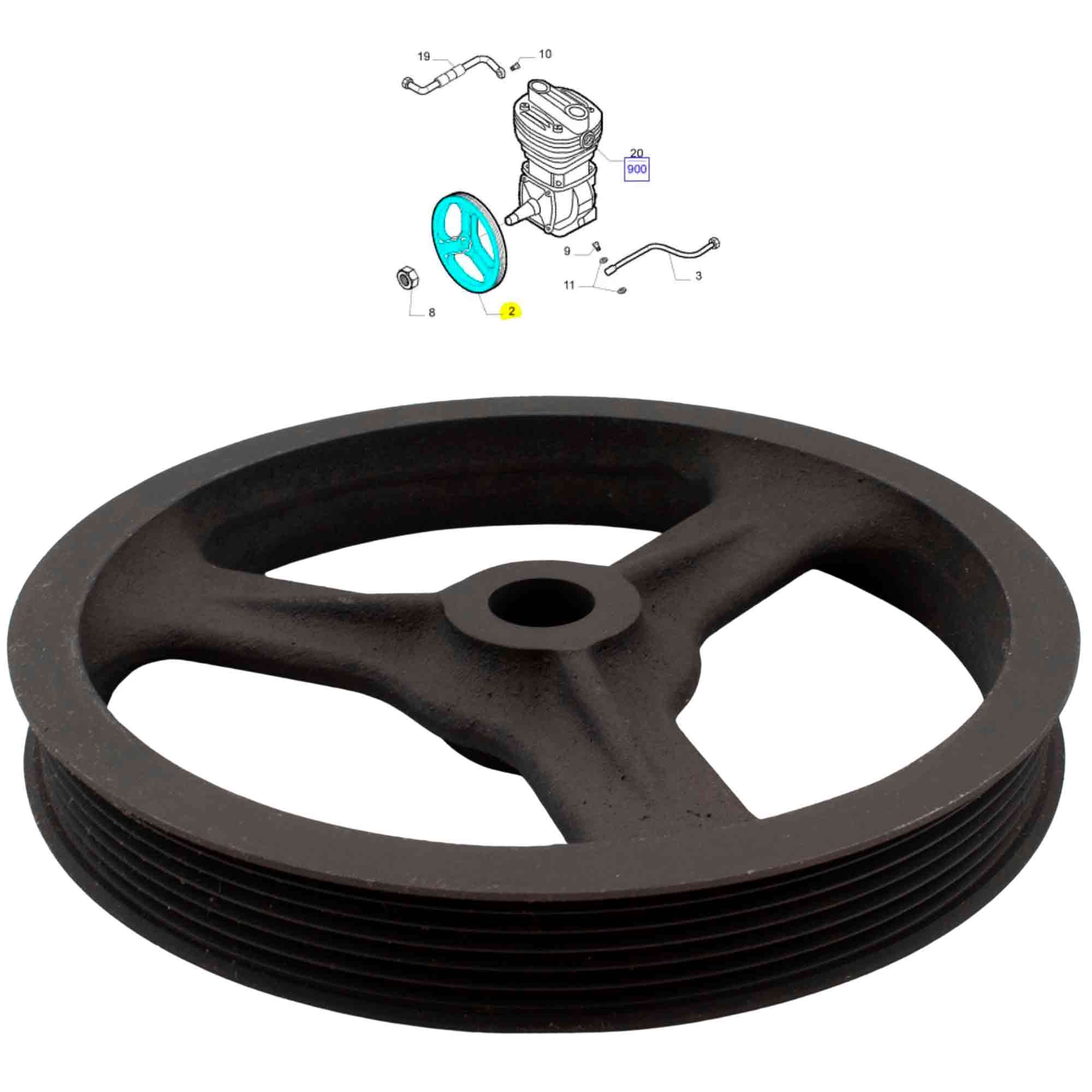 POLIA COMPRESSOR - 5802030763