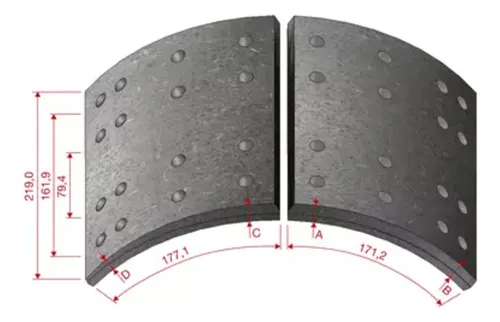 JOGO LONA FREIO STD ( DFW910DNA38+KEVLAR) - DFW910DNA38K
