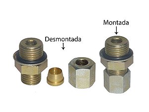 CONEXAO MACHO C/ORING P/TUBO 8MM M16X1,5 - 812874