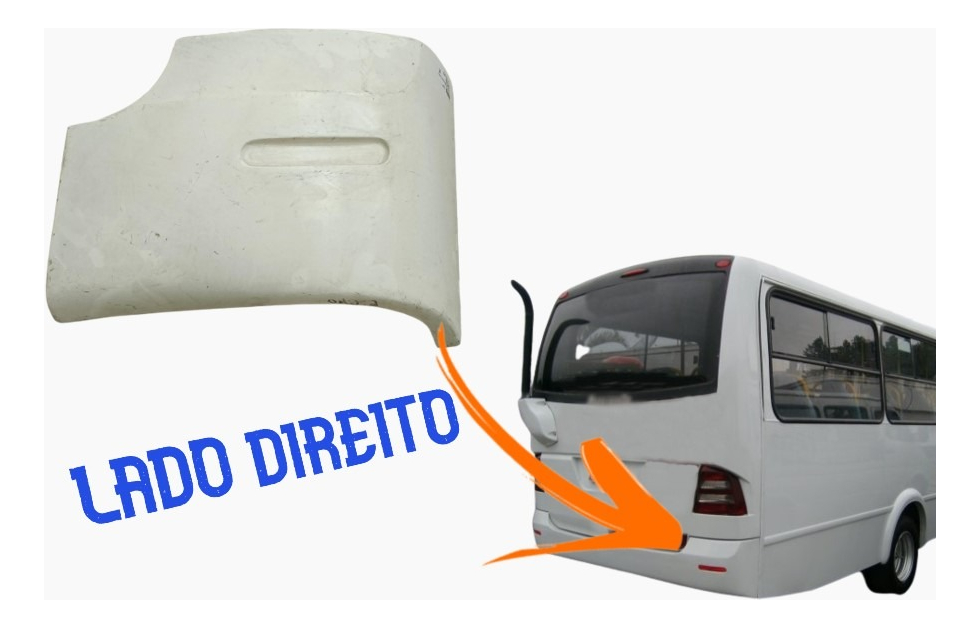 PONTEIRA PARACHOQUE TRASEIRA DIREITA MICRO ONIBUS MASCARELLO - ML1419ED