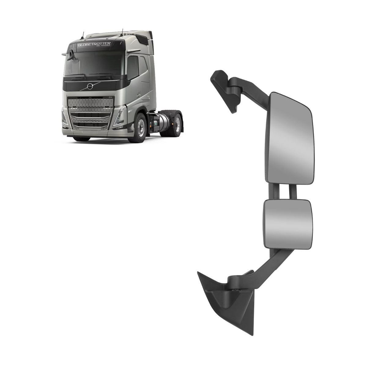 CONJ.ESPELHO RETROVISOR ELETRI. C/ DESEMBA SENSOR TEMP LD - 24680600