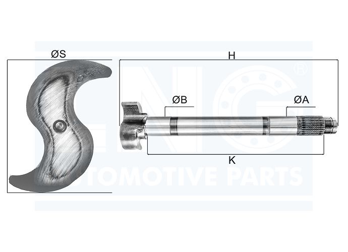 EIXO EXPANSORES 'S' FREIO AR - T12 607 075