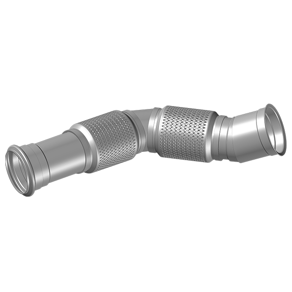 TUBO SAIDA MOTOR ( FLEXIVEL INOX COM MALHA FINA ) - TM1230A