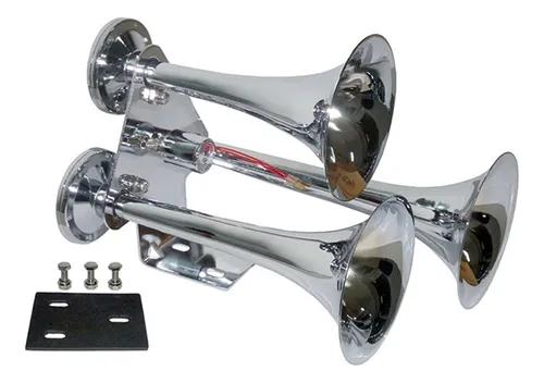 BUZINA C/VALVULA 37MM METAL CROMADO BIVO - 521422