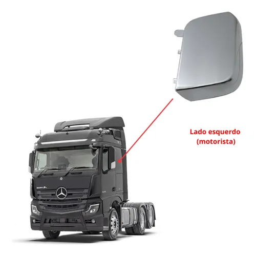 CAPA MENOR RETROVISOR LE (CROMADO) - 9608111807