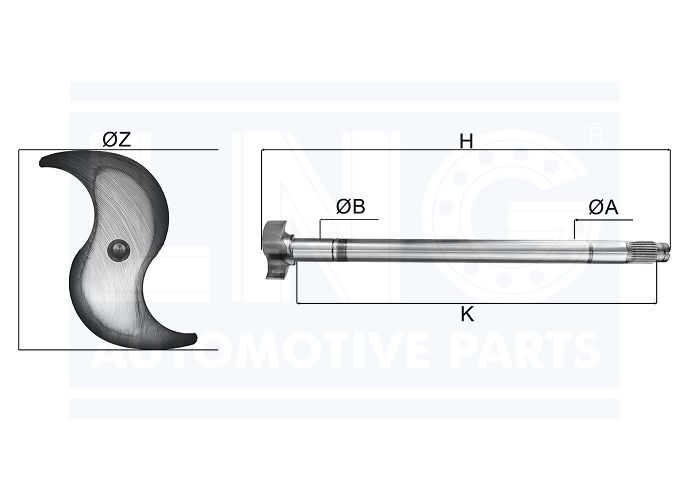 EIXO EXPANSORES 'Z' FREIO AR - 2T0 609 820