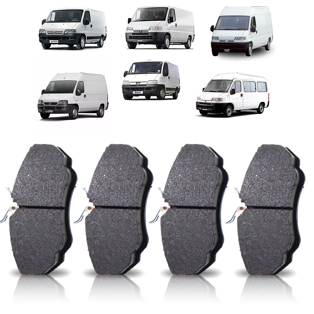 PASTILHA FREIO DIANT. C/ MOLA ARO 15 FIAT DUCATO - P498A