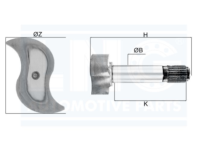 EIXO EXPANSORES 'Z' FREIO AR - 307.421.0136