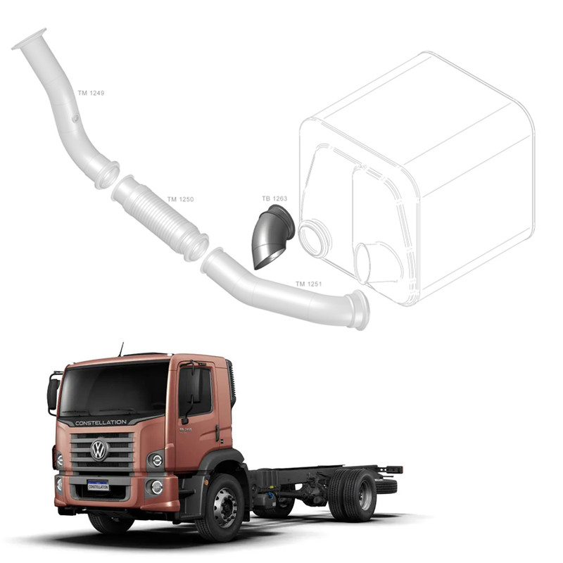 TUBO SAIDA SILENCIOSO - TB1263