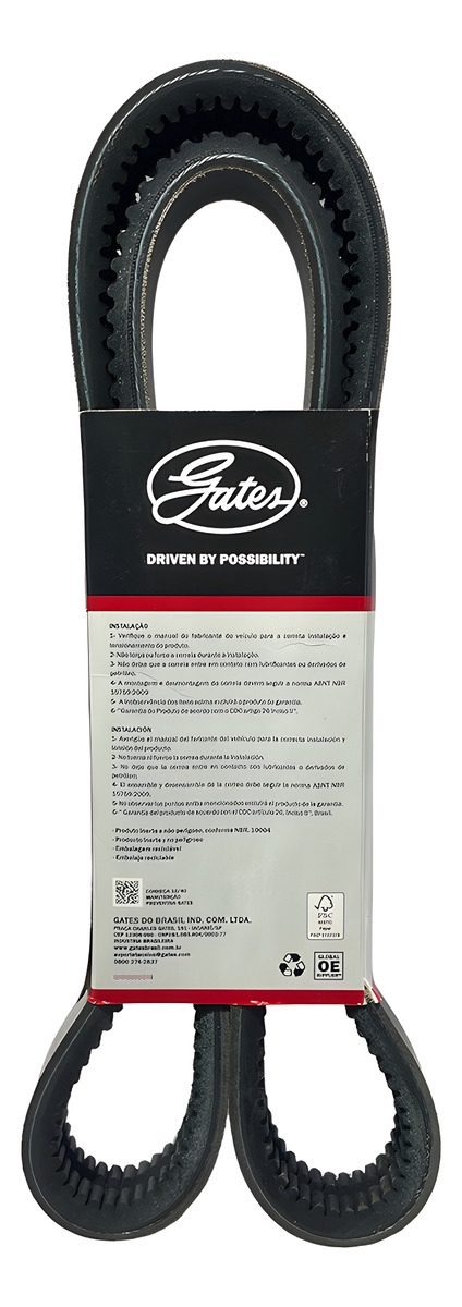 CORREIA MOTOR DUPLA - 2XAV13X1496