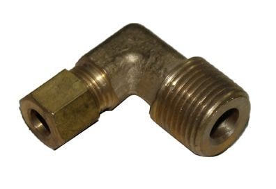 COTOVELO MACHO 1/4" NPT X 3/8"  NYLON C/ PORCA E ANILHA - 110M