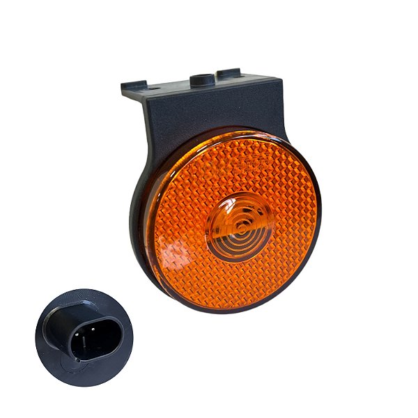 LANTERNA LATERAL COM SUPORTE LED BI VOLT AM  CONECTOR - 411139