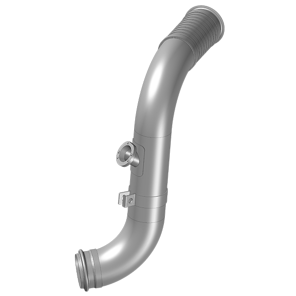 TUBO SAIDA MOTOR COM FLEXIVEL ( INOX )  IVECO - TM1243I