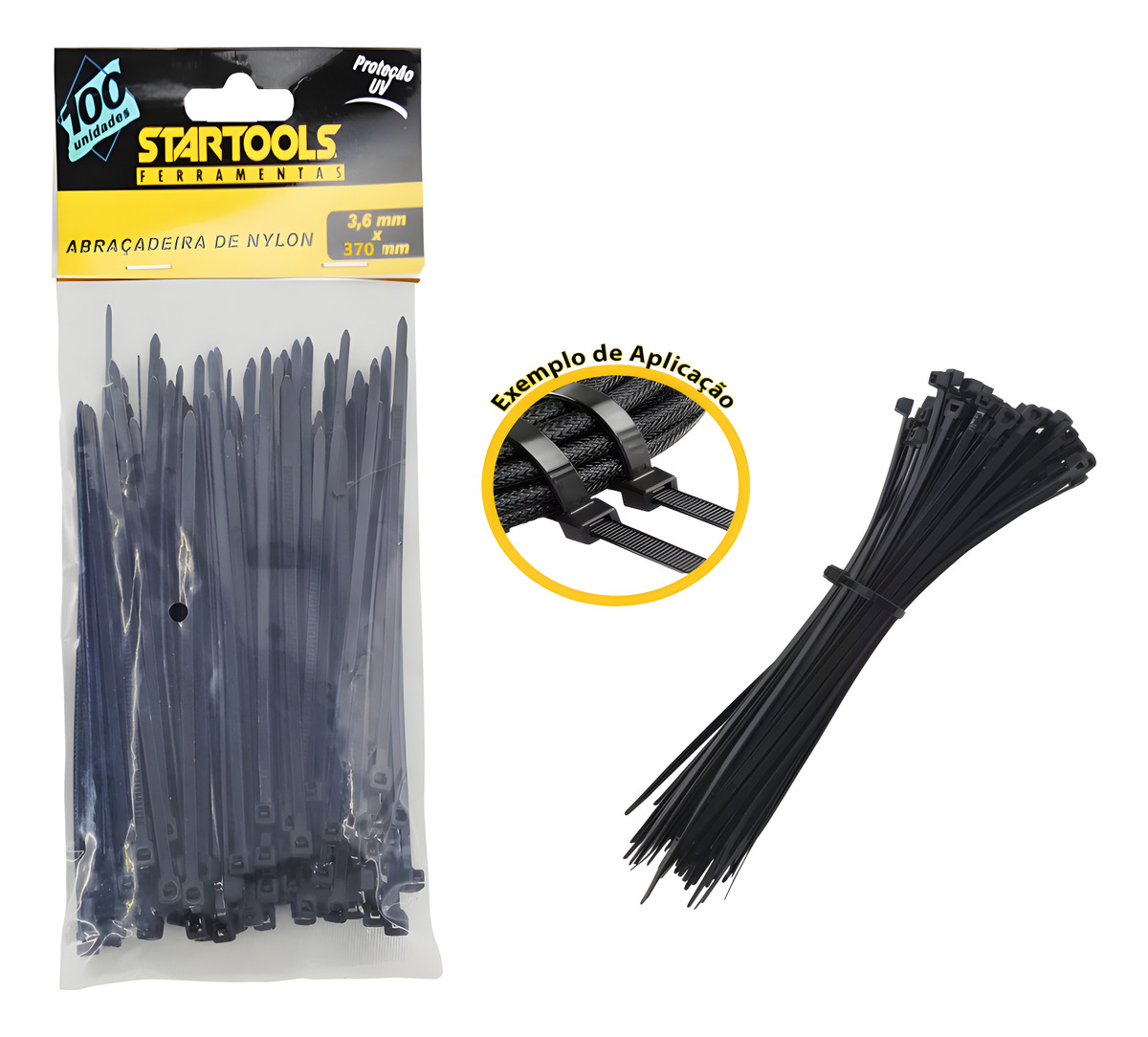 ABRACADEIRA NYLON (3.6 X 370MM) ENFORCA GATO - N36370