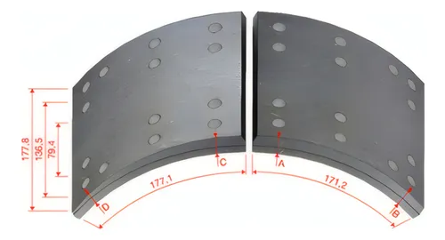 LONA FREIO DIANTEIRO TRASEIRO DFW988DNA28 STD - DFW988DNA28