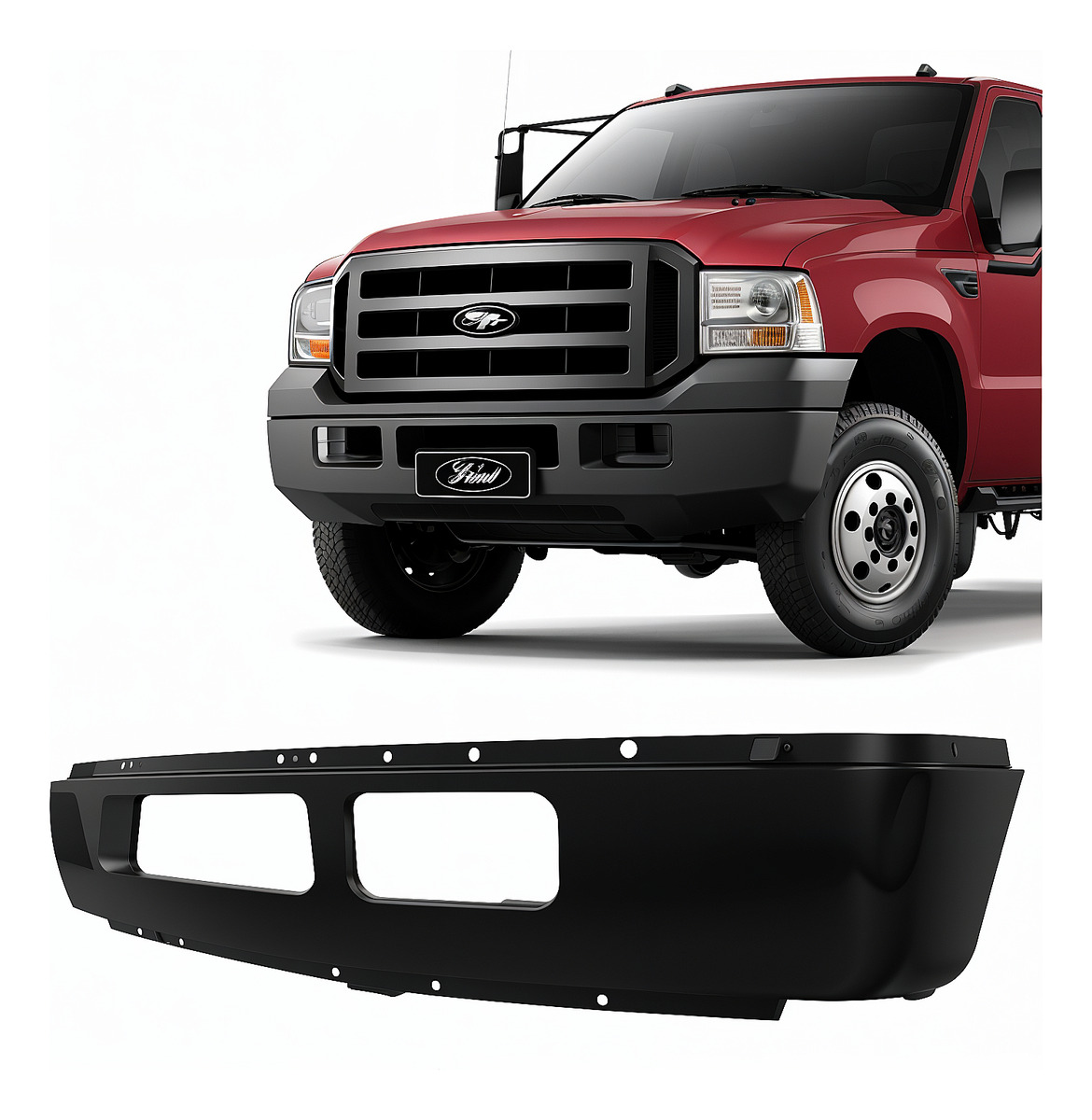 PARACHOQUE DIANTEIRO PRETO F350 F4000 - 1C3417750CB