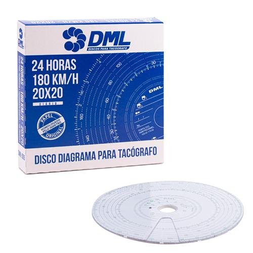 DISCO TACOGRAFO DIARIO 180 KM - DML005