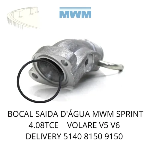 BOCAL SAIDA AGUA MOTOR MWM SPRINT - 940709120146
