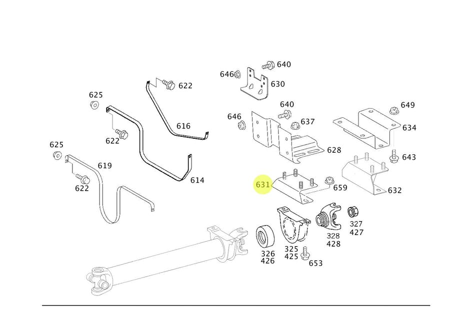 SUPORTE MANCAL EIXO CARDAN - A9794100340
