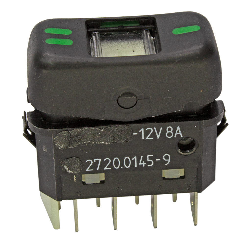 INTERRUPTOR TECLA PRETO 12V 2 POSICOES - 3941001