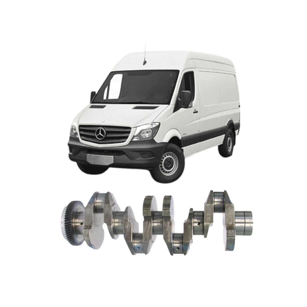 VIRABREQUIM MOTOR MBB SPRINTER OM651 EURO 5 - LMBA6510302501