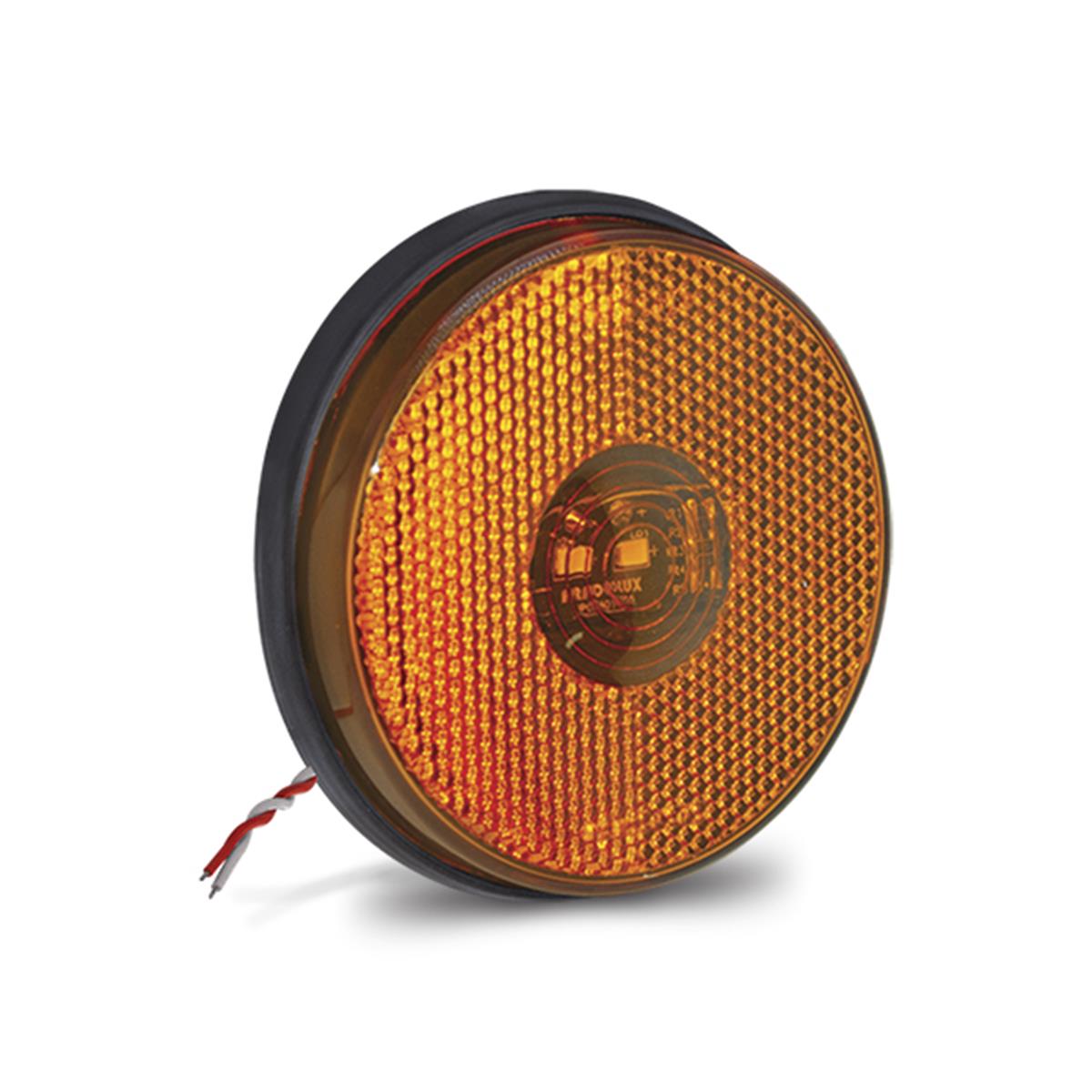 LANTERNA LATERAL LED BIVOLT BLINDADA  AMARELA - PL06900041