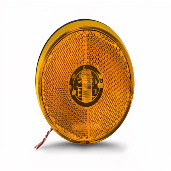 LANTERNA LATERAL AMARELA LED 66MM S/ SUPORTE C/ CABOS - PL05780061