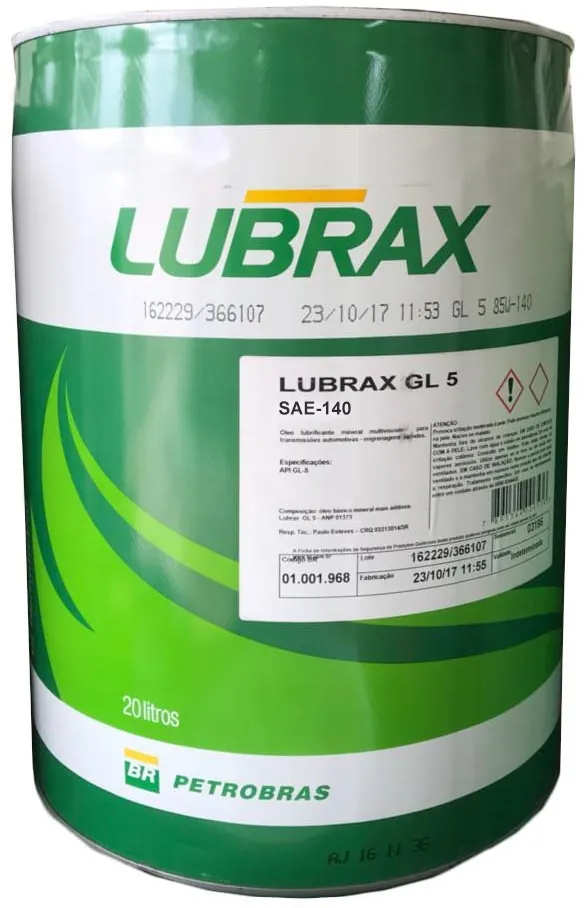 OLEO TRANSMISSAO SAE 140 GL-5 (20 L) - LT0001
