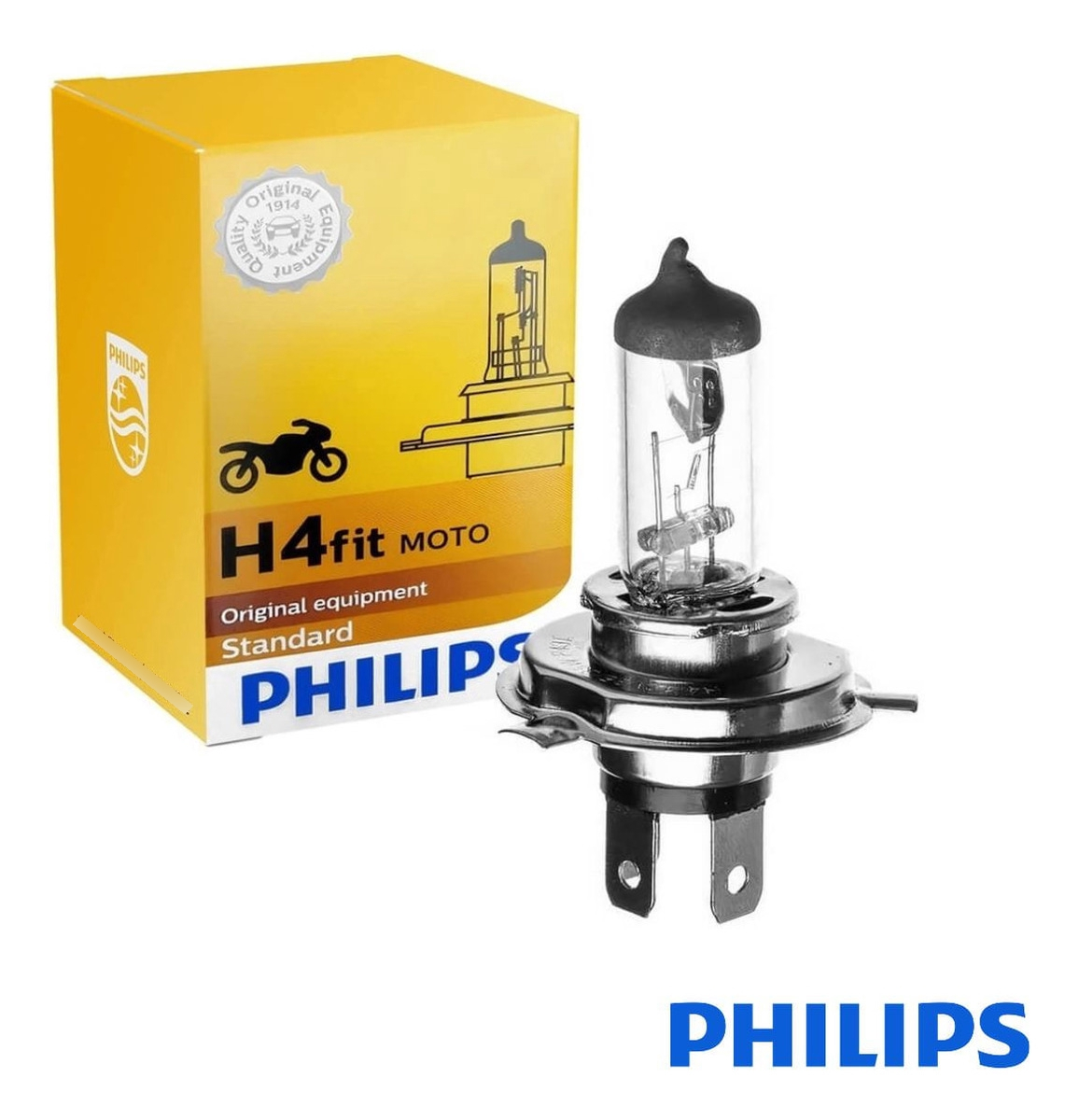 LAMPADA FAROL MOTO H4FIT HWC 12V 35/35W P43t-38    HAL C1 - H4MOTO12VHWC