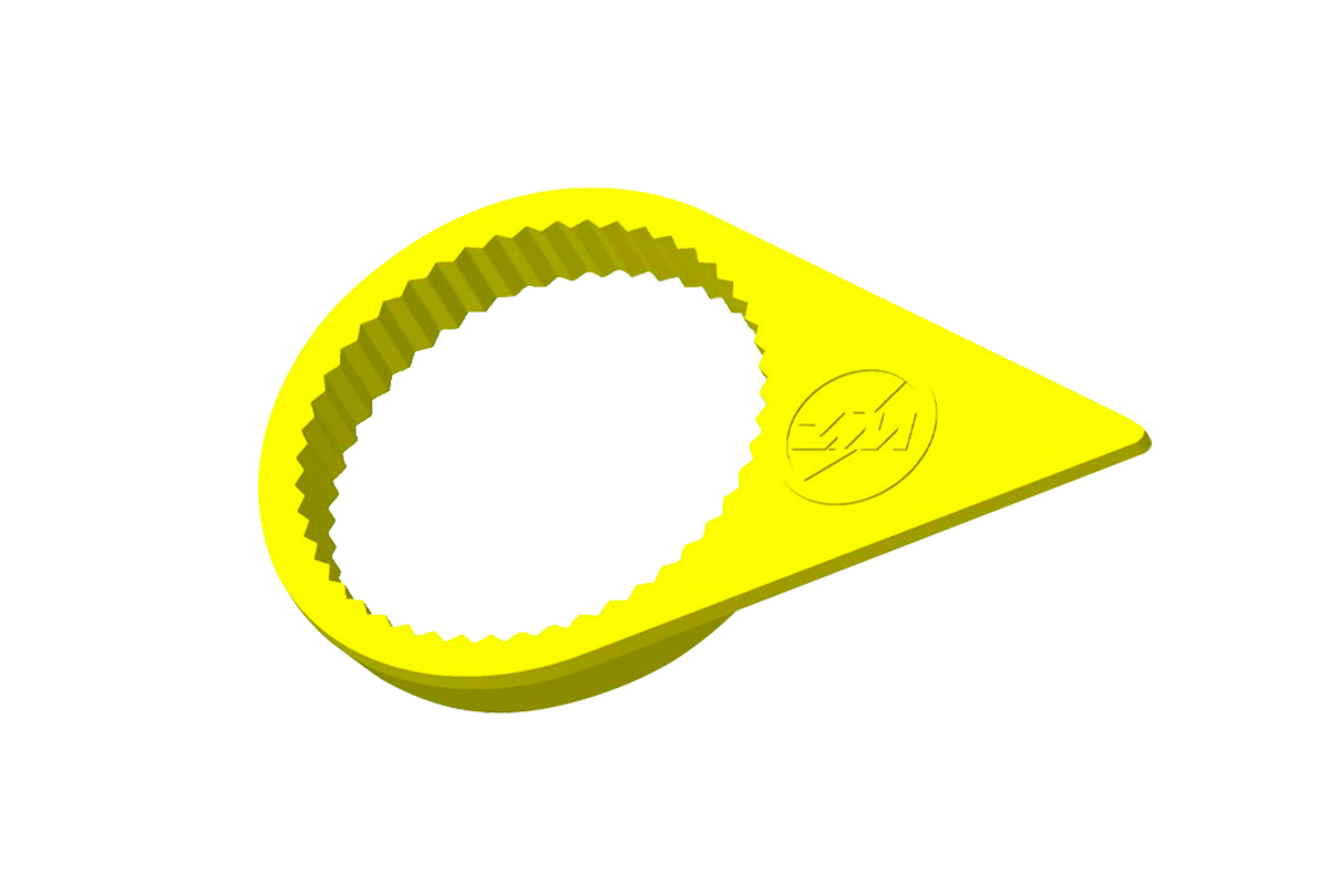 VERIFICADOR PORCA RODA 24MM AMARELA - 3302455