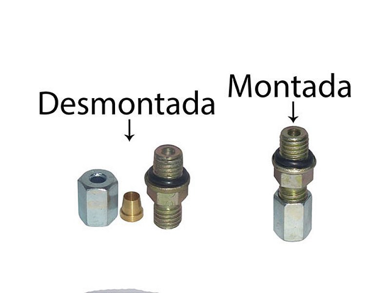 CONEXAO MACHO C/ORING P/TUBO 6MM M10X1,0 - 812863