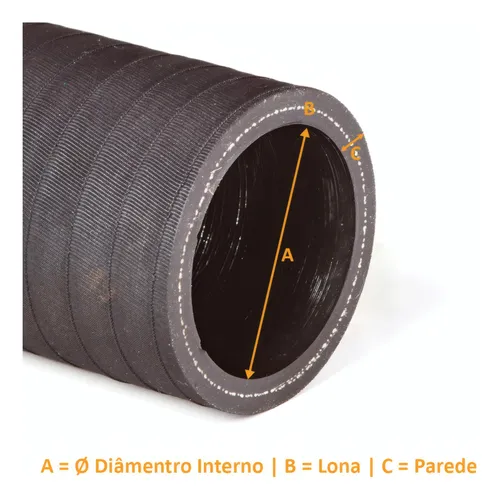 MANGUEIRA TUBO RETO 2"X1000MM - 525570