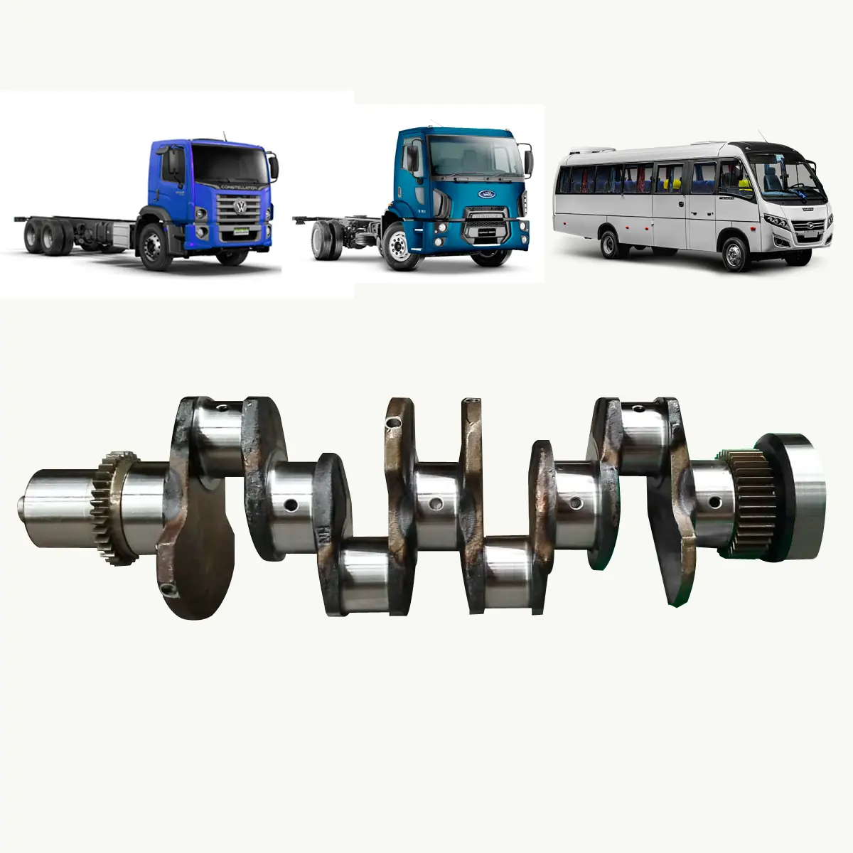 VIRABREQUIM MOTOR CUMMINS ISB 4 CIL ELETRONICO 3.9 - 2R0105021D