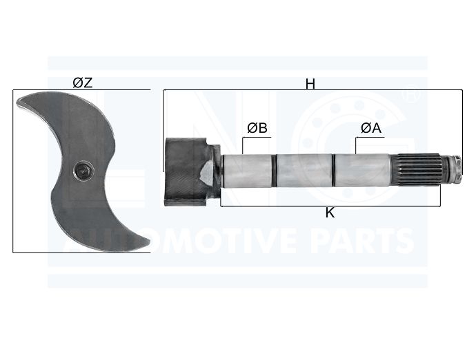 EIXO EXPANSORES 'Z' FREIO AR - 2TA 607 048 A