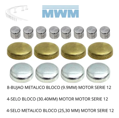 SELO METALICO BLOCO 12M MOTOR MWM SPRINT - 2P0109273