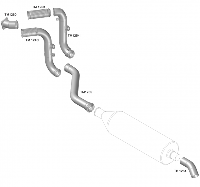TUBO SAIDA MOTOR IVECO - TM1255